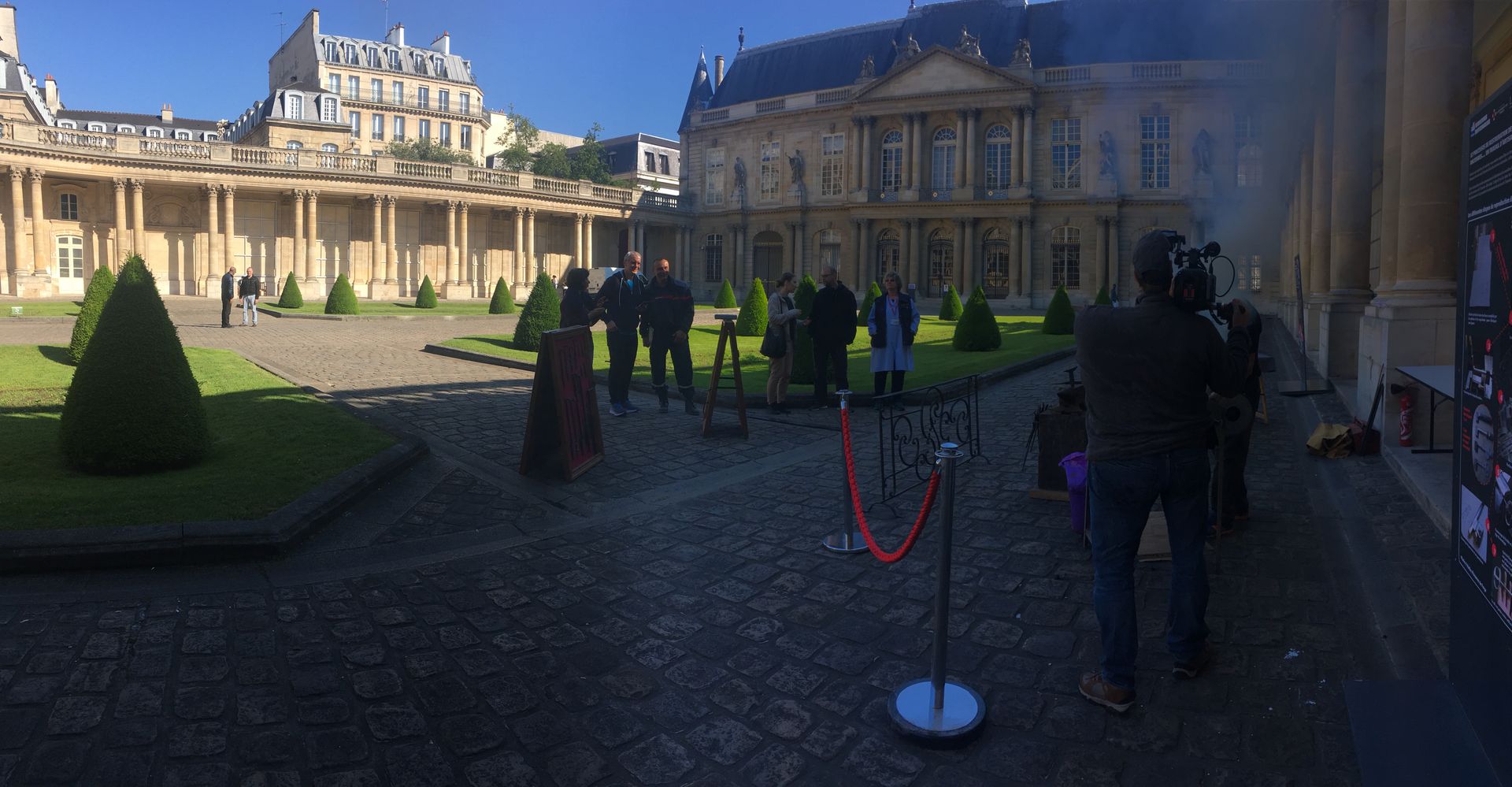 Tournage pour les Archives Nationales